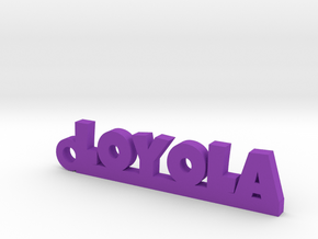 LOYOLA_keychain_Lucky in Purple Processed Versatile Plastic