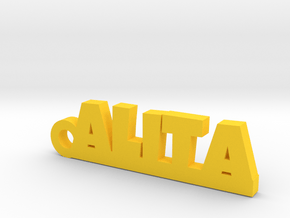 ALITA_keychain_Lucky in Yellow Processed Versatile Plastic