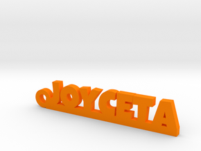 JOYCETA_keychain_Lucky in Orange Processed Versatile Plastic