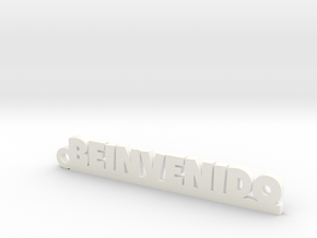 BEINVENIDO_keychain_Lucky in White Processed Versatile Plastic