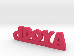 IDOYA_keychain_Lucky in Pink Processed Versatile Plastic