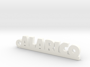ALARICO_keychain_Lucky in White Processed Versatile Plastic