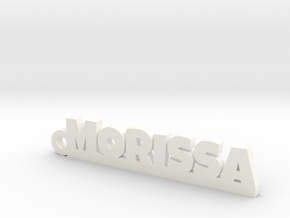 MORISSA_keychain_Lucky in Fine Detail Polished Silver