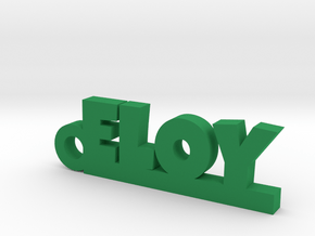 ELOY_keychain_Lucky in Green Processed Versatile Plastic