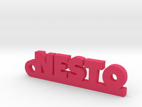 NESTO_keychain_Lucky in Pink Processed Versatile Plastic