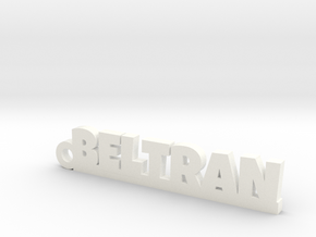BELTRAN_keychain_Lucky in White Processed Versatile Plastic