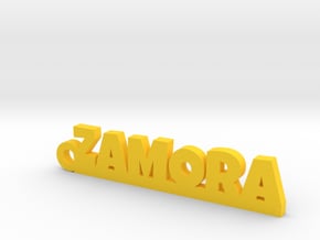 ZAMORA_keychain_Lucky in Yellow Processed Versatile Plastic