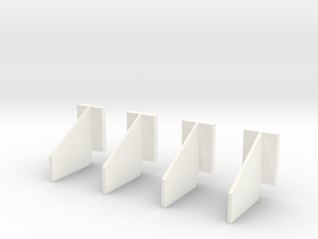 Saturn V Fins designed for LEGO  in White Processed Versatile Plastic