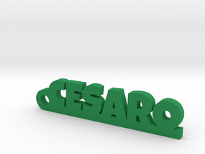 CESARO_keychain_Lucky in Green Processed Versatile Plastic