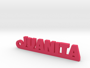 JUANITA_keychain_Lucky in Pink Processed Versatile Plastic