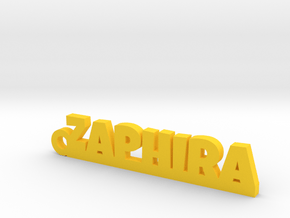ZAPHIRA_keychain_Lucky in Yellow Processed Versatile Plastic