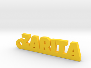 ZARITA_keychain_Lucky in Yellow Processed Versatile Plastic
