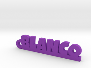 BLANCO_keychain_Lucky in Polished and Bronzed Black Steel