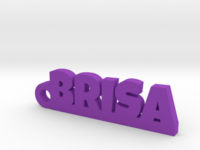 BRISA_keychain_Lucky in Polished Brass