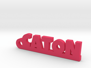 CATON_keychain_Lucky in Pink Processed Versatile Plastic