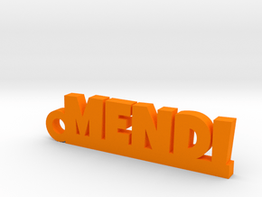 MENDI_keychain_Lucky in Orange Processed Versatile Plastic