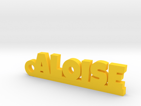 ALOISE_keychain_Lucky in Polished Brass