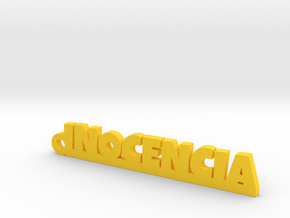 INOCENCIA_keychain_Lucky in Polished Brass