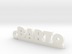 BARTO_keychain_Lucky in Polished and Bronzed Black Steel