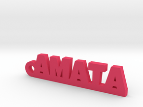 AMATA_keychain_Lucky in Pink Processed Versatile Plastic