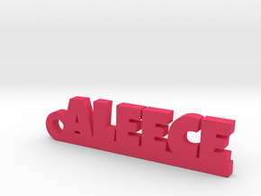ALEECE_keychain_Lucky in Pink Processed Versatile Plastic