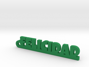 FELICIDAD_keychain_Lucky in Green Processed Versatile Plastic