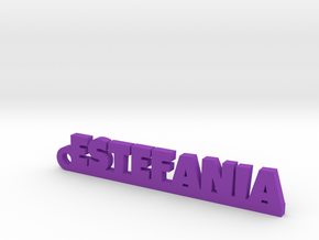 ESTEFANIA_keychain_Lucky in Purple Processed Versatile Plastic