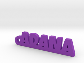 ADANA_keychain_Lucky in Purple Processed Versatile Plastic