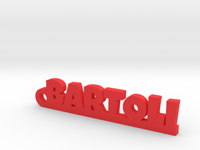 BARTOLI_keychain_Lucky in Red Processed Versatile Plastic