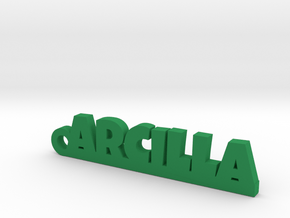 ARCILLA_keychain_Lucky in Polished and Bronzed Black Steel