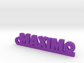MAXIMO_keychain_Lucky in Purple Processed Versatile Plastic