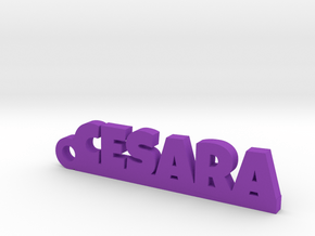 CESARA_keychain_Lucky in Purple Processed Versatile Plastic