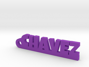 CHAVEZ_keychain_Lucky in Fine Detail Polished Silver