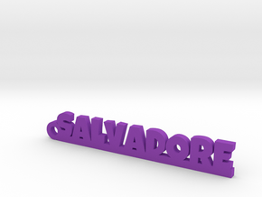 SALVADORE_keychain_Lucky in Purple Processed Versatile Plastic