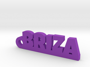 BRIZA_keychain_Lucky in Fine Detail Polished Silver