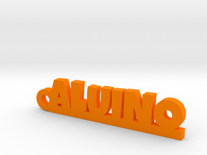 ALUINO_keychain_Lucky in Orange Processed Versatile Plastic