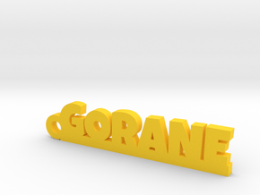 GORANE_keychain_Lucky in Yellow Processed Versatile Plastic