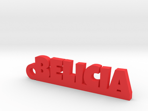 BELICIA_keychain_Lucky in Red Processed Versatile Plastic