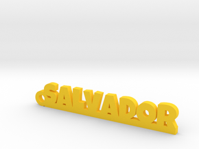 SALVADOR_keychain_Lucky in Yellow Processed Versatile Plastic