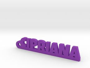 CIPRIANA_keychain_Lucky in Purple Processed Versatile Plastic