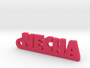 NECHA_keychain_Lucky in Pink Processed Versatile Plastic