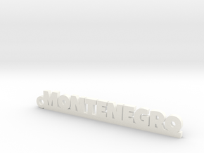 MONTENEGRO_keychain_Lucky in White Processed Versatile Plastic