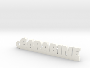 GARABINE_keychain_Lucky in White Processed Versatile Plastic