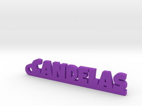 CANDELAS_keychain_Lucky in Purple Processed Versatile Plastic