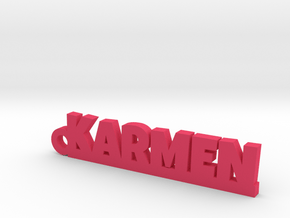 KARMEN_keychain_Lucky in Pink Processed Versatile Plastic