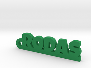 RODAS_keychain_Lucky in Green Processed Versatile Plastic