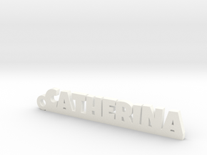CATHERINA_keychain_Lucky in White Processed Versatile Plastic