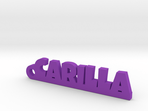 CARILLA_keychain_Lucky in Purple Processed Versatile Plastic