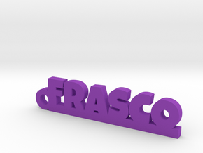 FRASCO_keychain_Lucky in Purple Processed Versatile Plastic