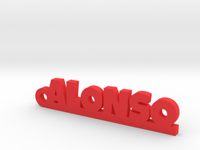 ALONSO_keychain_Lucky in Red Processed Versatile Plastic
